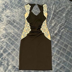 Lipsy London black dress with side detail. UK size 8.